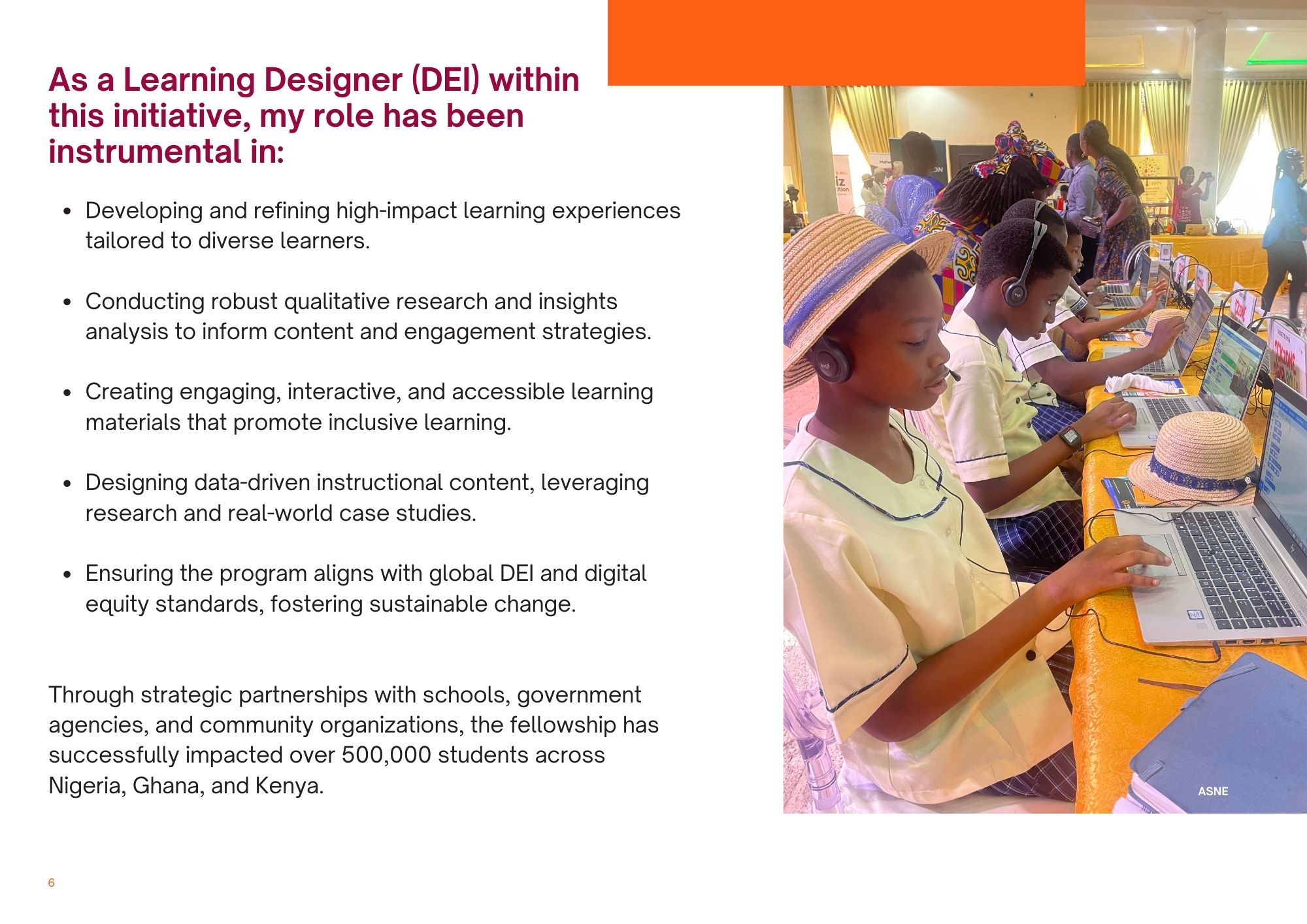 My role As a Learning Designer (DEI)