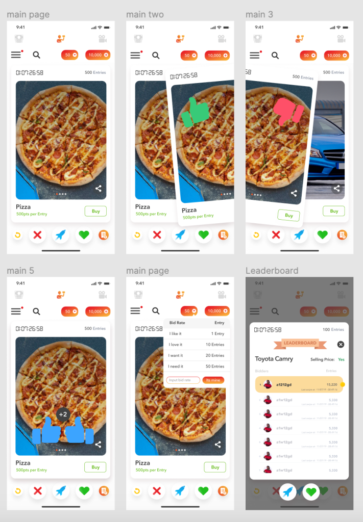 bidbuaddyapp swipe deck
