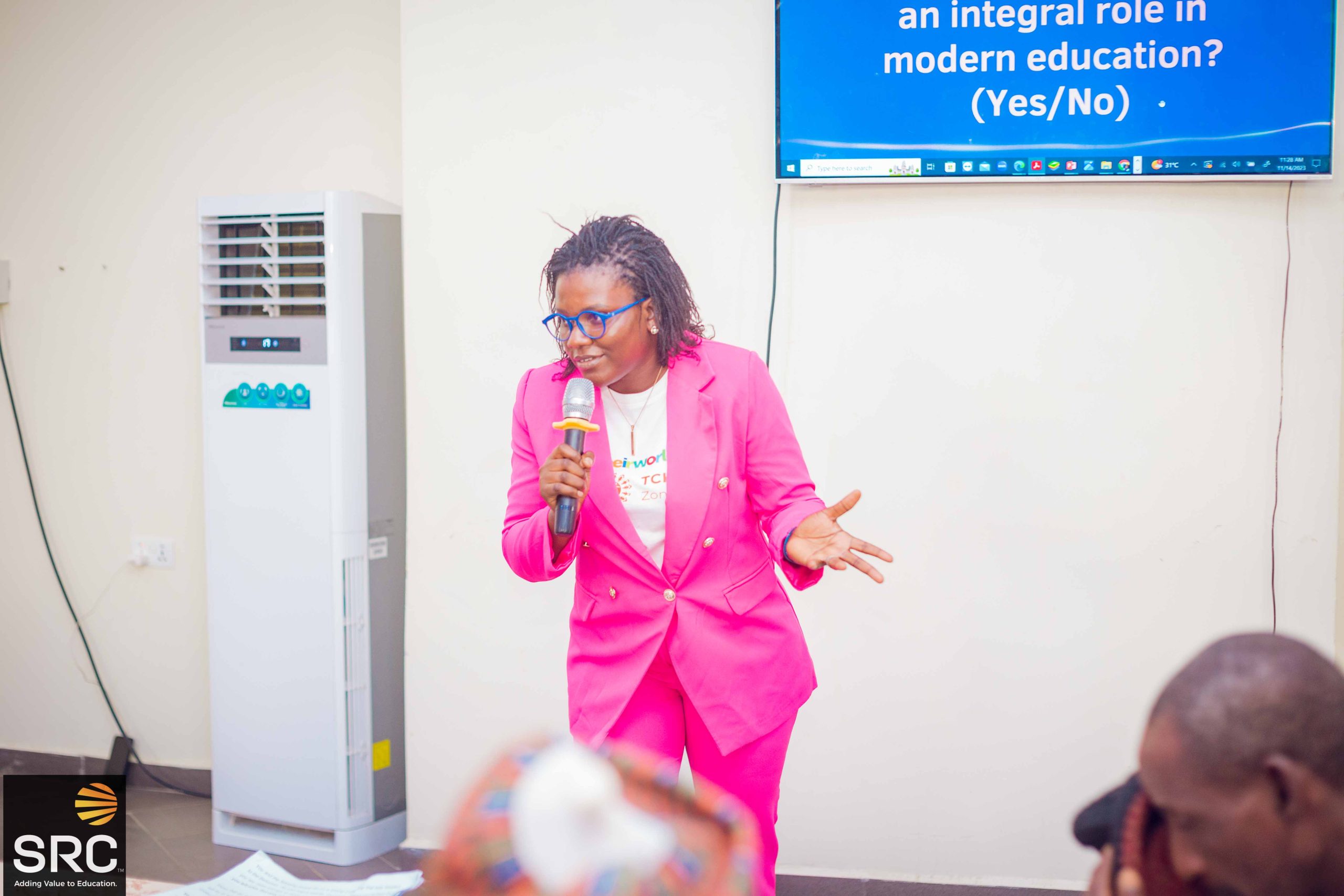 Dami Ojo Speking to Quality Assurance Officers
